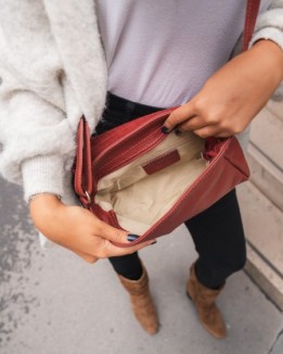 sacs bandoulière en cuir modèle VALENTINA