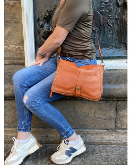 Francesca Sac bandoulière cuir vintage
