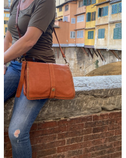 Francesca Sac bandoulière cuir vintage