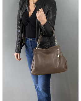 Sac à main en cuir modèle ALESSIA