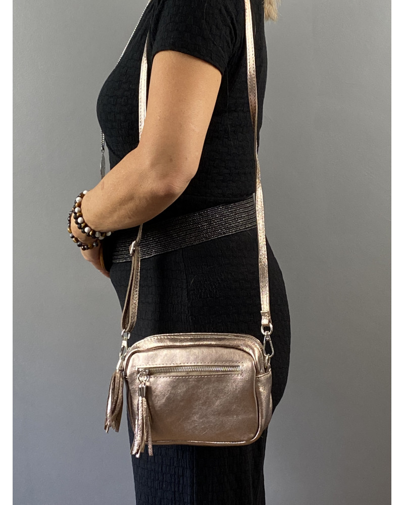 Sac à bandoulière en cuir modèle ANDREA Sac à bandoulière en cuir modèle ANDREA