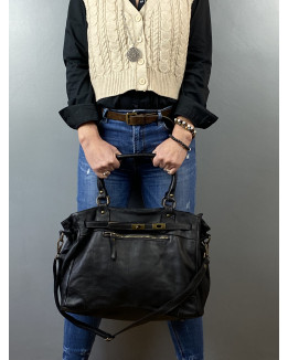 Sandra Sac à main cuir vintage