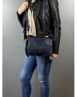 Francescala Sac bandoulière cuir vintage
