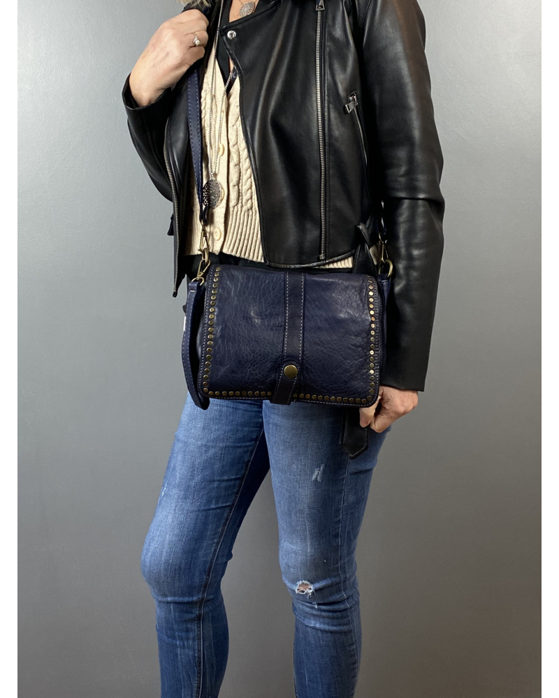 Francescala Sac bandoulière cuir vintage Francescala Sac bandoulière cuir vintage