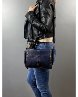 Francescala Sac bandoulière cuir vintage