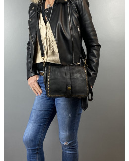 Francescala Sac bandoulière cuir vintage